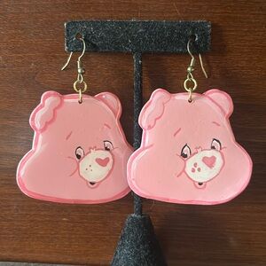 Cheer Bear Care Bear earrings